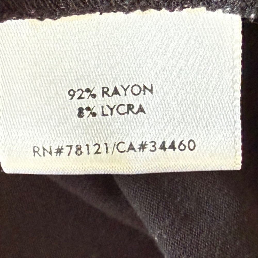 Eileen Fisher Black Rayon Lycra Scoop Neck‎ Long Sleeve Base Layer Top 1X - Picture 6 of 8